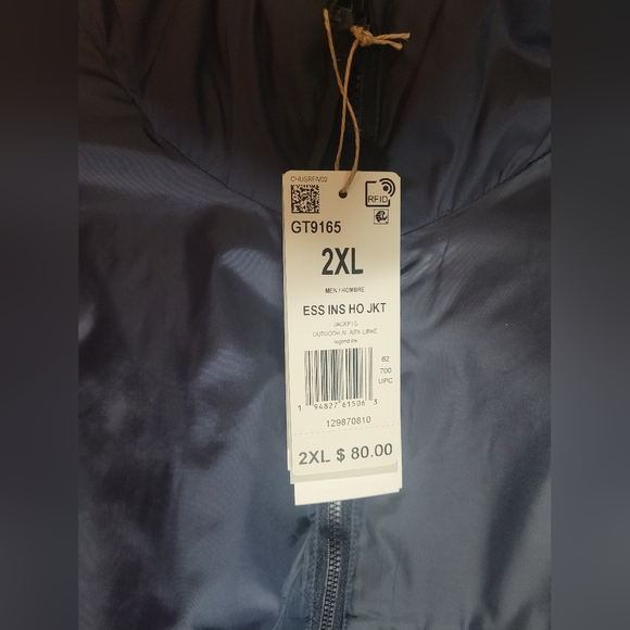 Men's adidas Core Insulated Hooded Jacket - Picture 6 of 6